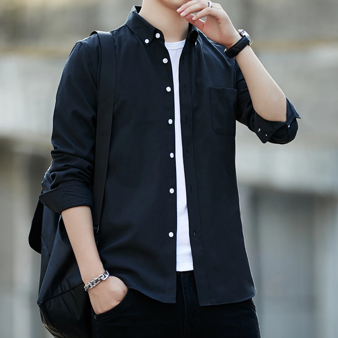 Cotton Oxford Full Sleeve Casual Shirt for Men