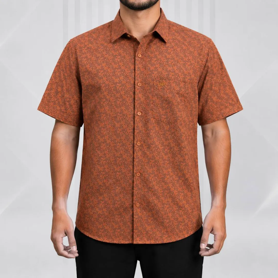 Men’s Casual Printed Shirt | Half Sleeve Cotton Shirt
